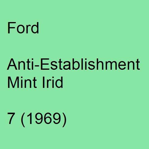 Ford, Anti-Establishment Mint Irid, 7 (1969).